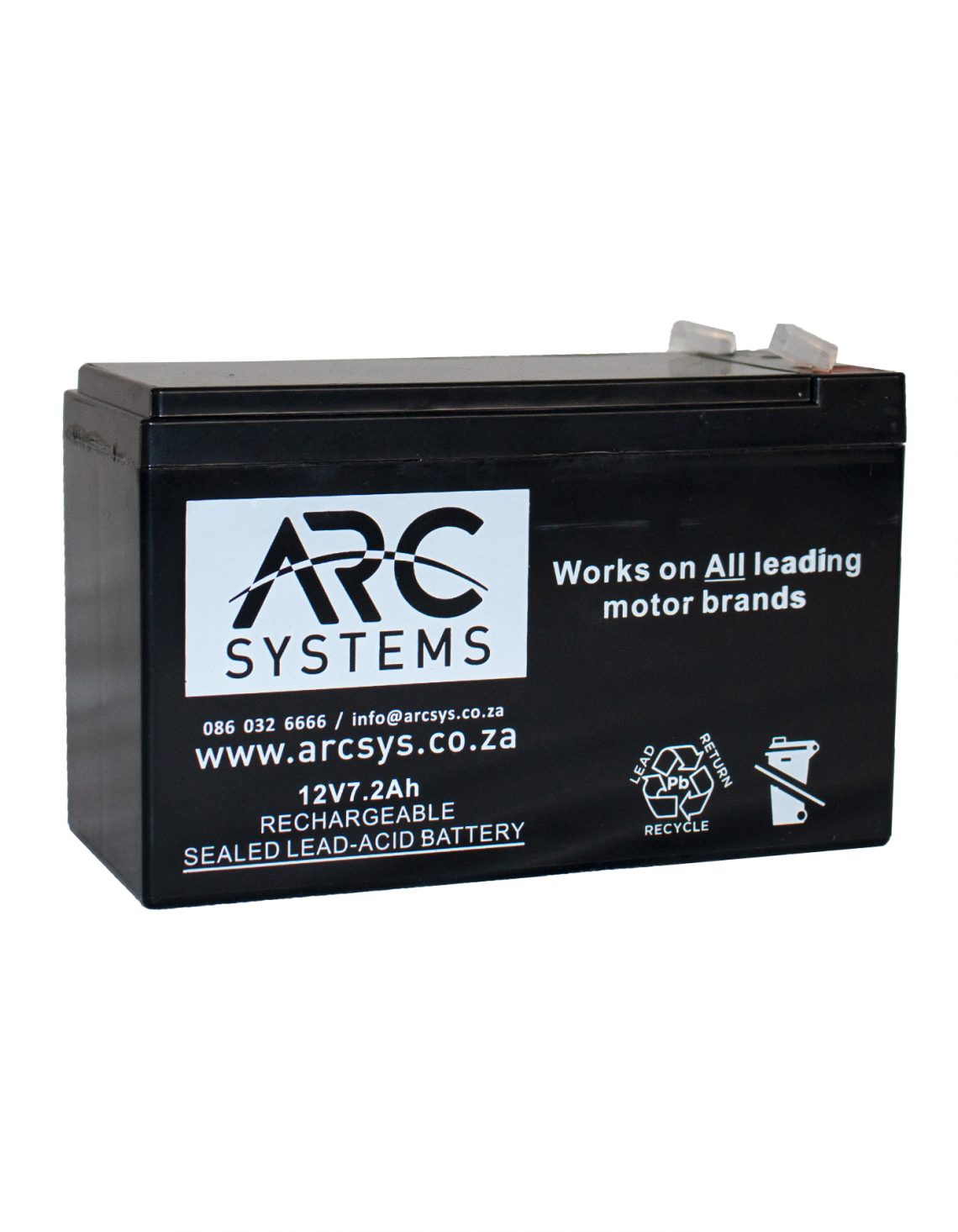 12v 7 2ah rechargeable battery arc